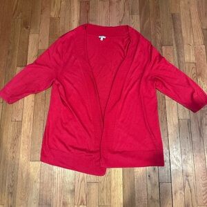 Talbots XL hot pink 3/4 sleeve‎ cardigan